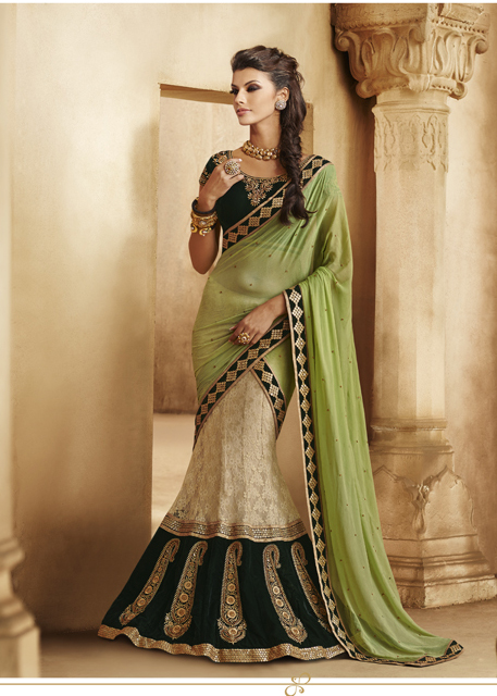 CARRY THIS LEHENGA CUM LEHENGA SARE
