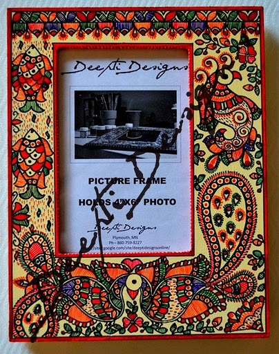 Hand Painted Photo Frame