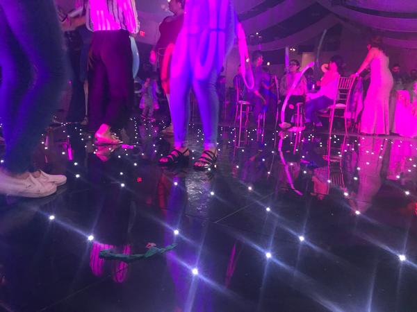Black lighted Dance Floor
