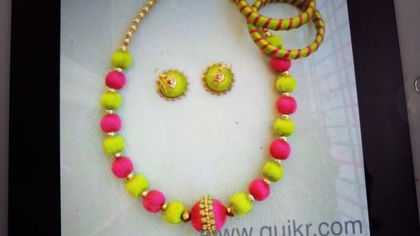 silk thread jewellery