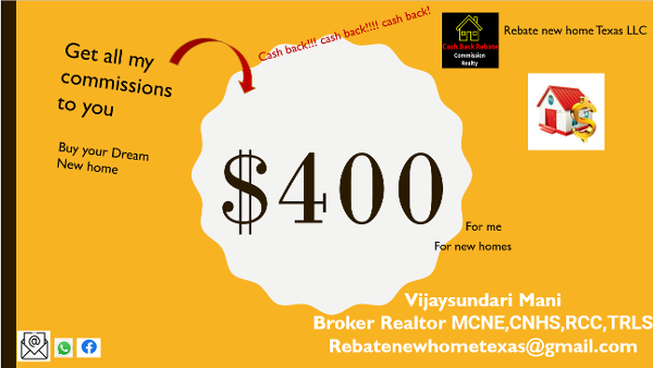 All commissions to you minus $400 for New homes 
