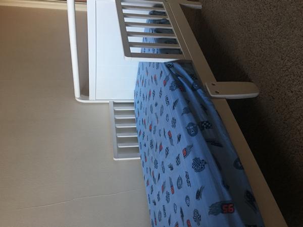 Toddler Bed with mattress and bed riser